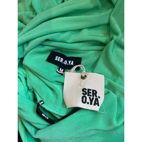 SER.O.YA Windsor Dress Pistachio Womens Size Medium - Picture 9 of 9